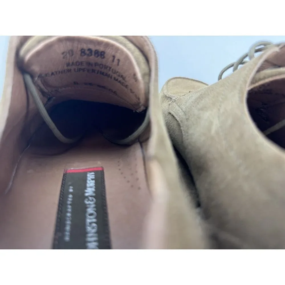 Johnston & Murphy Boot Men's Sz 11 Suede Chukka Desert Crepe Sole Lace‎ Up Tan